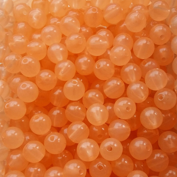 Steelhead Beads Natural Orange 8mm