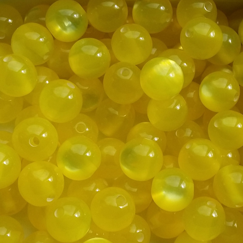 Steelhead Beads Glow Yellow 10mm