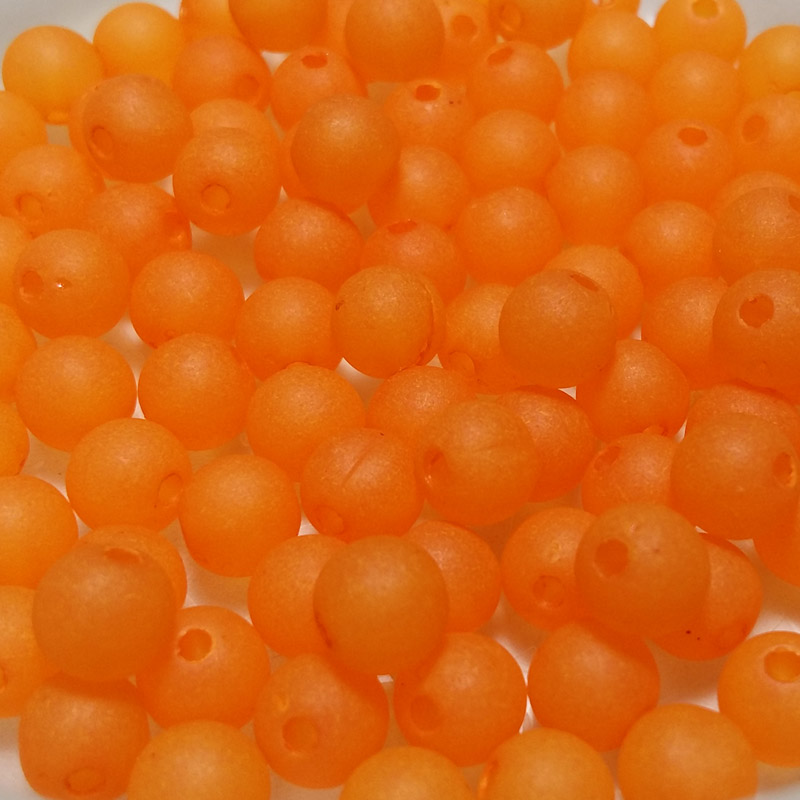 Steelhead Beads Frosted Orange 8mm – Fishing for Steelhead